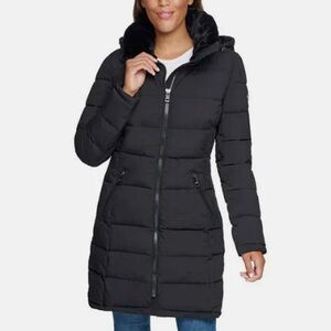 Andrew Marc Black Hooded Jacket